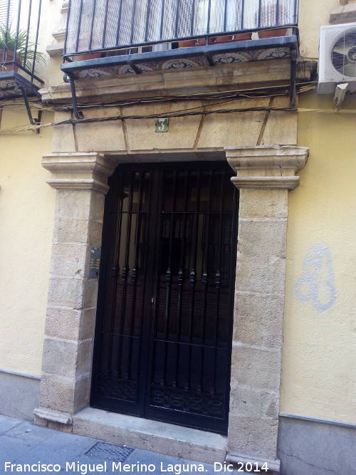 Casa de la Calle Jorge Morales nº 3 - Casa de la Calle Jorge Morales nº 3. Portada