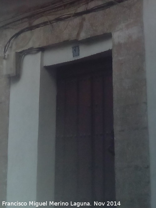 Casa de la Calle Martínez Molina nº 60 - Casa de la Calle Martínez Molina nº 60. Portada