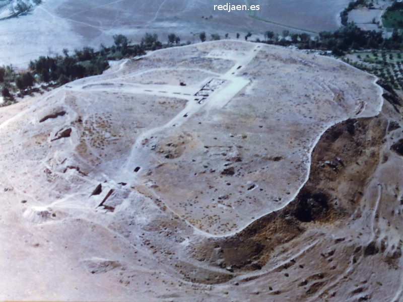 Oppidum Puente Tablas - Oppidum Puente Tablas. Foto aérea