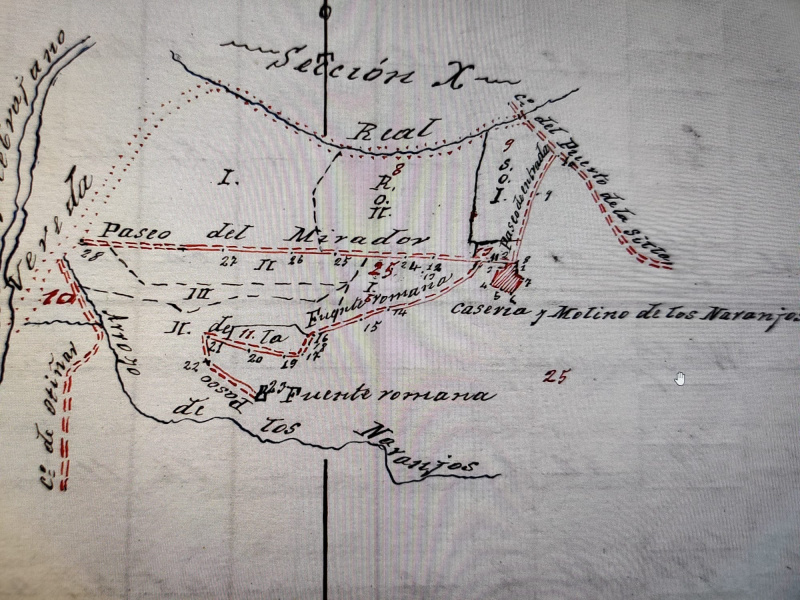 Casería de los Naranjos - Casería de los Naranjos. Plano del 1900
