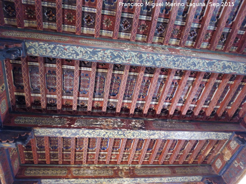 Palacio del Condestable Iranzo - Palacio del Condestable Iranzo. Artesonado principal