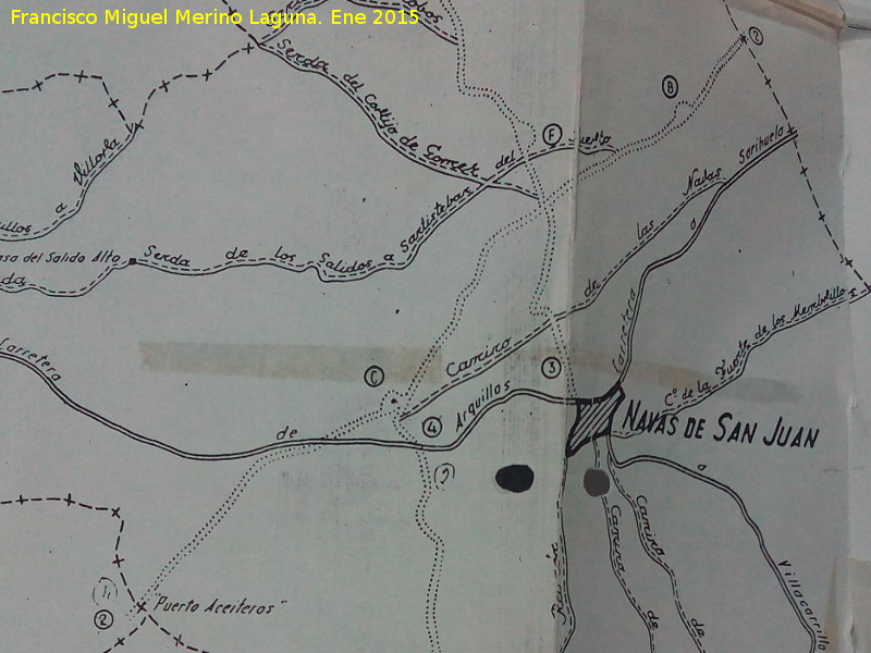 Cordel del Puerto de los Aceiteros - Cordel del Puerto de los Aceiteros. El 2 en el mapa de 1963