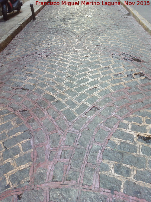 Calle Francisco Martín Mora - Calle Francisco Martín Mora. Adoquines