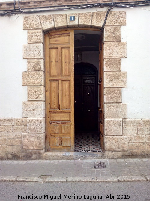 Casa de la Calle Josefa Segovia nº 4 - Casa de la Calle Josefa Segovia nº 4. Portada