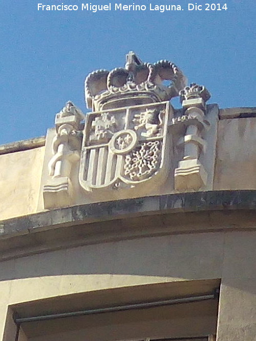Edificio de la Calle Arquitecto Berges n 9 - Edificio de la Calle Arquitecto Berges n 9. Escudo