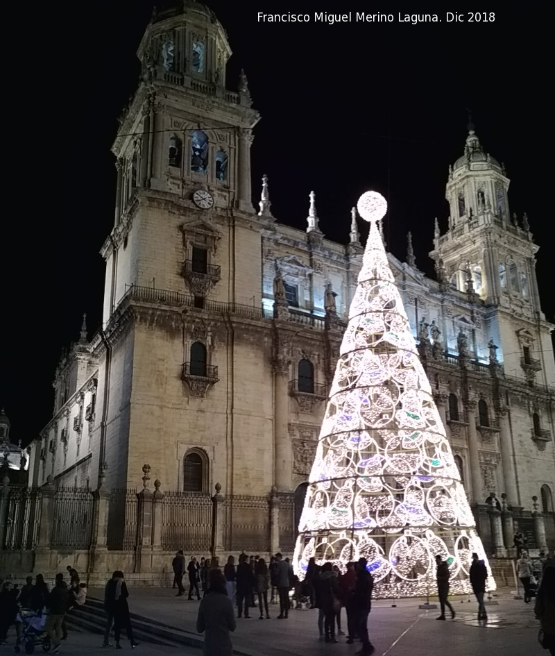 Plaza de Santa María - Plaza de Santa María. Iluminación navideña