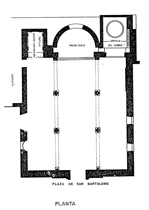 Iglesia de San Bartolomé - Iglesia de San Bartolomé. Plano