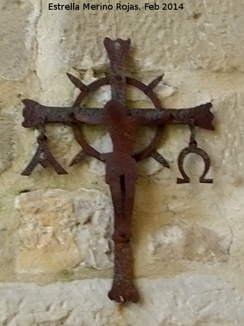 Colegiata de Santa María de los Reales Alcázares. Claustro - Colegiata de Santa María de los Reales Alcázares. Claustro. Crucifijo