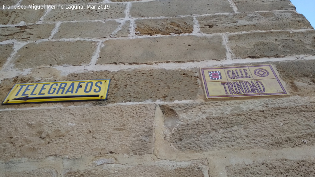 Calle Trinidad - Calle Trinidad. Placas