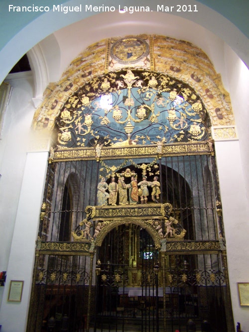 Iglesia de San Andrés - Iglesia de San Andrés. Reja del maestro Bartolomé