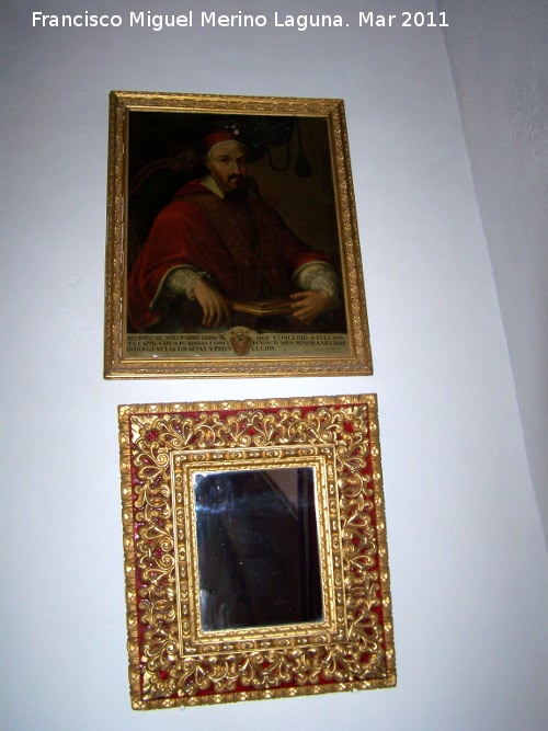 Iglesia de San Andrés - Iglesia de San Andrés. Cuadro y espejo de la Sala Capitular