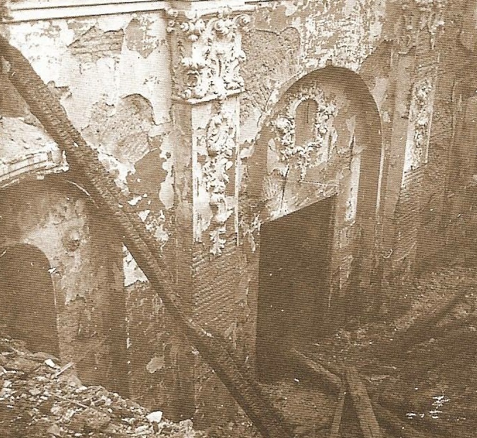 Hospital de San Juan De Dios - Hospital de San Juan De Dios. Iglesia el día después del incendio 8-3-1916