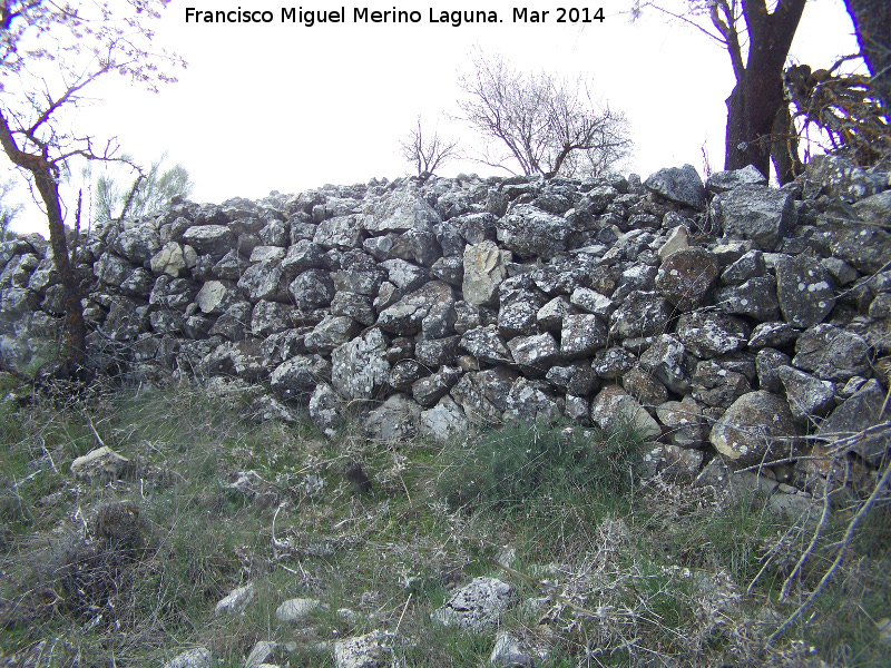 Oppidum de los Ayozos - Oppidum de los Ayozos. Muralla