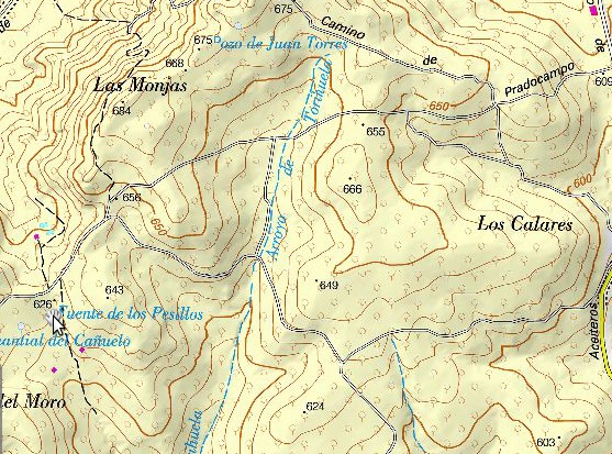 Fuente de los Pesillos - Fuente de los Pesillos. Situación