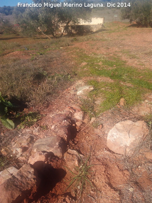 Noria de Domingo El Practicante - Noria de Domingo El Practicante. Restos de la canalizaci�n