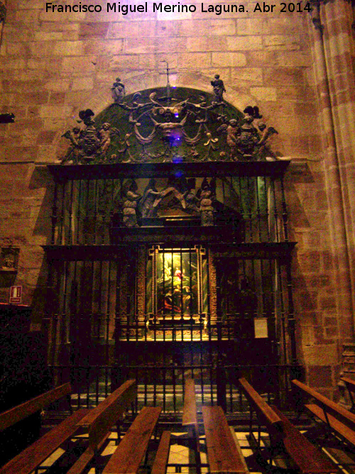 Iglesia de Santa María. Capilla de San Ildefonso - Iglesia de Santa María. Capilla de San Ildefonso. Reja
