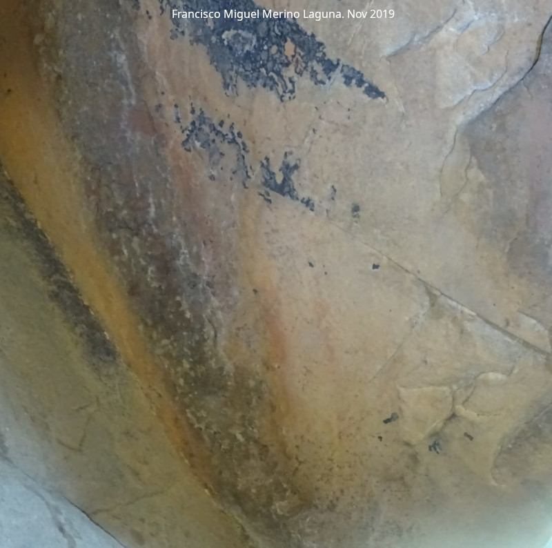 Pinturas rupestres del Collado de la Ginesa - Pinturas rupestres del Collado de la Ginesa. Antropomorfos de la derecha del grupo IV