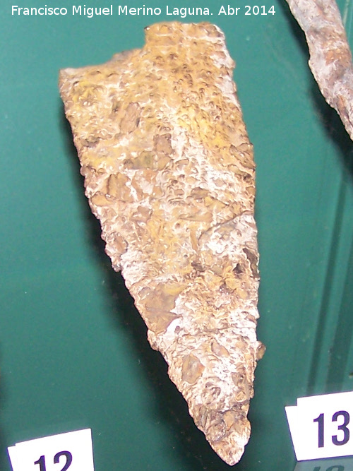 Gladius - Gladius. Fragmento de gladius. Museo Arqueológico Profesor Sotomayor - Andújar