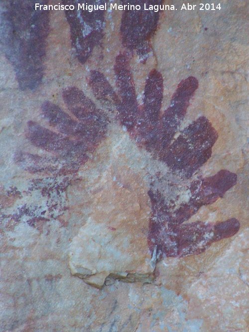 Pinturas rupestres de la Peña Escrita. Grupo III - Pinturas rupestres de la Peña Escrita. Grupo III. Símbolo solar