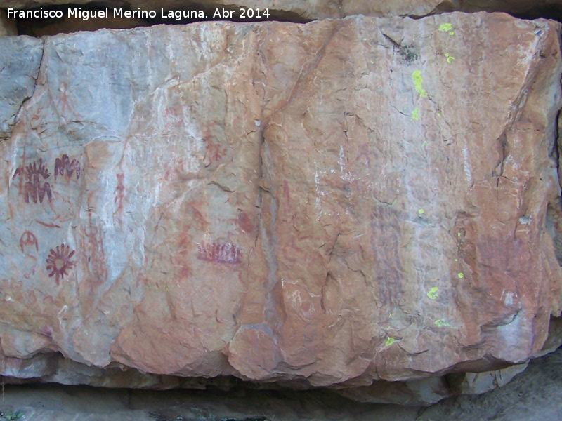 Pinturas rupestres de la Peña Escrita. Grupo VI - Pinturas rupestres de la Peña Escrita. Grupo VI. Panel