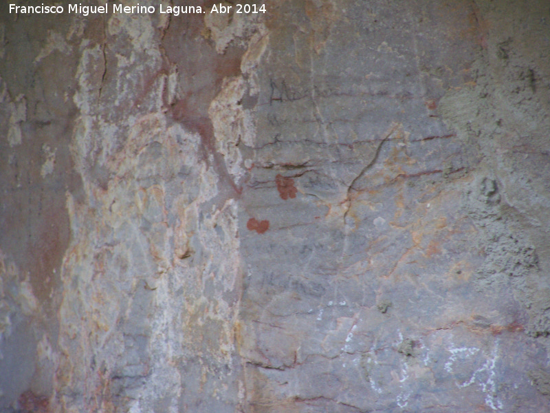 Pinturas rupestres de la Peña Escrita. Grupo VII - Pinturas rupestres de la Peña Escrita. Grupo VII. Restos de pinturas