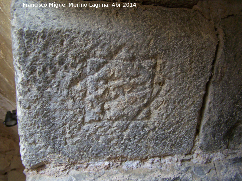 Castillo Nuevo de Santa Catalina. Marcas de cantero - Castillo Nuevo de Santa Catalina. Marcas de cantero. Estrella mudéjar IV de las troneras