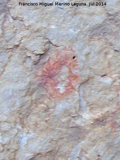 Pinturas rupestres del Frontón IV - Pinturas rupestres del Frontón IV. Mancha circular