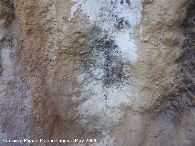 Pinturas rupestres del Abrigo de los Ca�ones IV - Pinturas rupestres del Abrigo de los Ca�ones IV. Pintura rupestre falsa