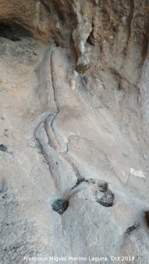 Pinturas rupestres del Abrigo de los Ca�ones IV - Pinturas rupestres del Abrigo de los Ca�ones IV. Cazoletas