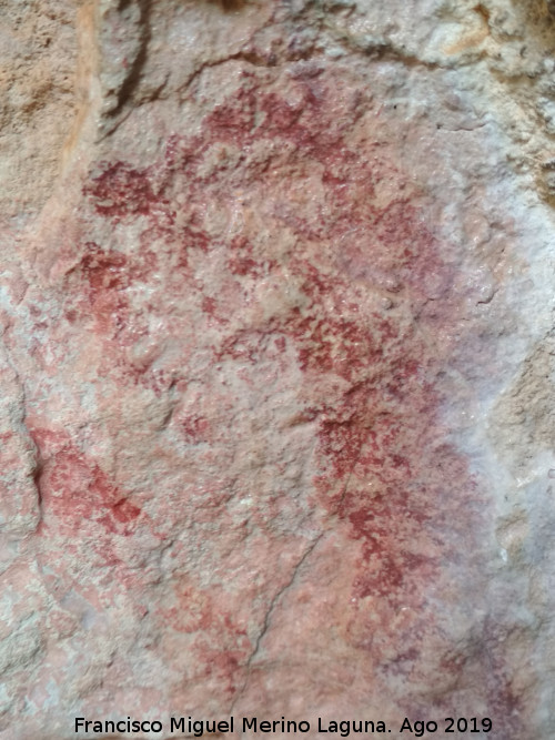 Pinturas rupestres de la Cueva de Río Frío - Pinturas rupestres de la Cueva de Río Frío. Antropomorfo