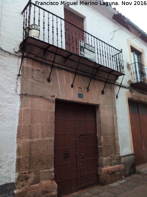 Casa de la Calle Cobos n° 14 - Casa de la Calle Cobos n° 14. Fachada