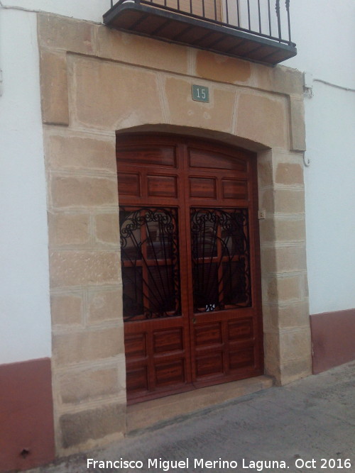 Casa de la Calle Tejedores n° 15 - Casa de la Calle Tejedores n° 15. Portada