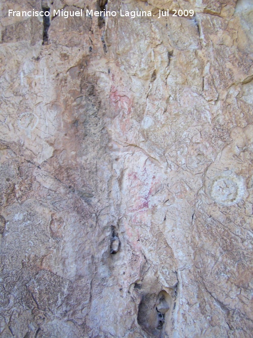 Pinturas y petroglifos rupestres de la Llana II - Pinturas y petroglifos rupestres de la Llana II. Pinturas y petroglifos del abrigo