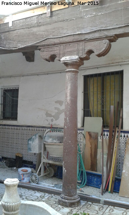 Casa de la Calle Las Palmas nº 4 - Casa de la Calle Las Palmas nº 4. Columna y zapatas