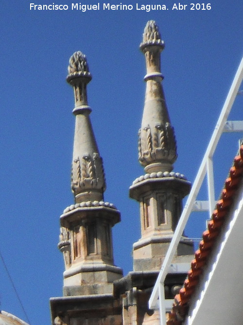Catedral de Jaén. Pináculos - Catedral de Jaén. Pináculos. Desde la Calle Muñoz Garnica