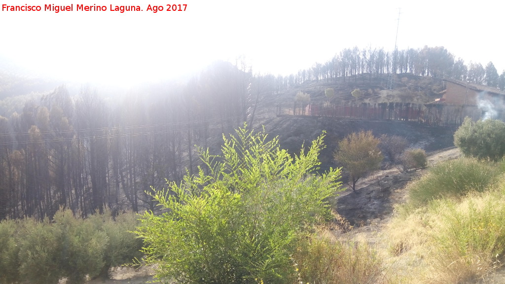 Portichuelo - Portichuelo. Después de su incendio provocado