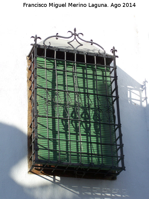 Casa de la Calle Real n 58 - Casa de la Calle Real n 58. Reja de rosetas con forja y picas