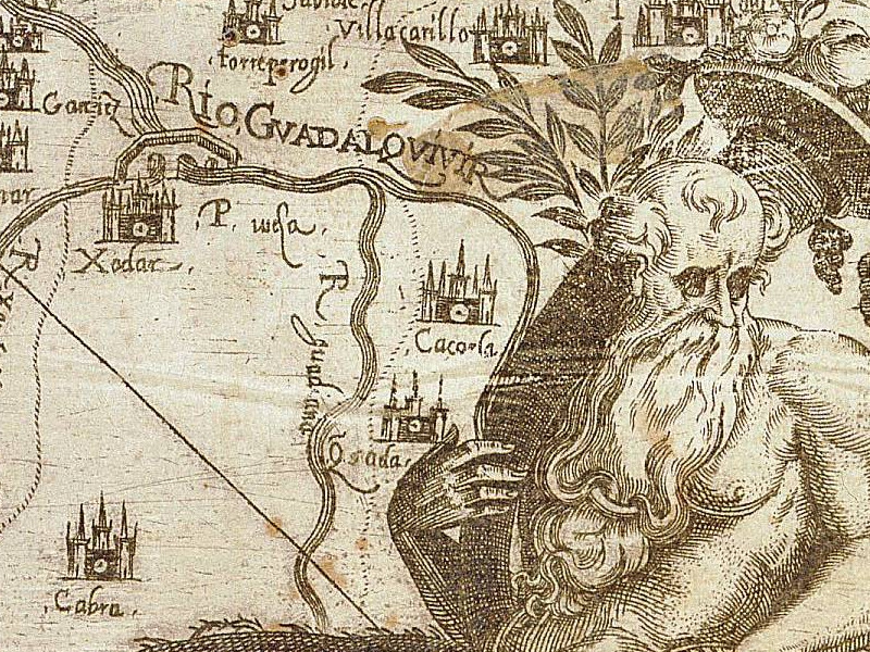 Historia de Jódar - Historia de Jódar. Mapa 1588