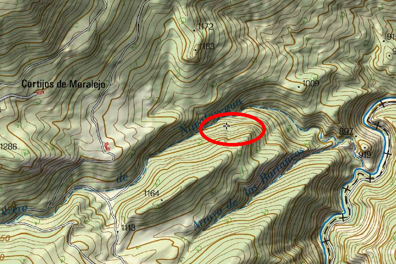 Tejeda del Barranco de Los Tejos - Tejeda del Barranco de Los Tejos. Mapa