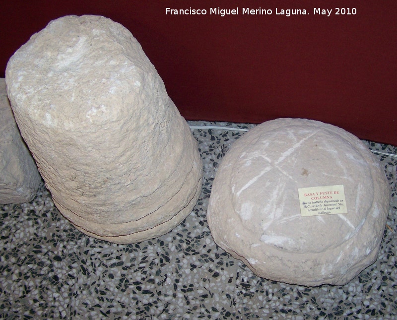 Museo de Jódar - Museo de Jódar. Basa y fuste de columna
