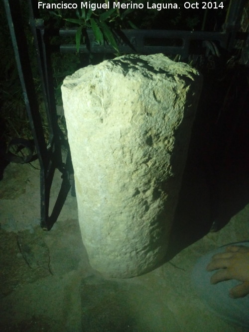 Yacimiento de la Cañada del Vicario - Yacimiento de la Cañada del Vicario. Fuste de columna