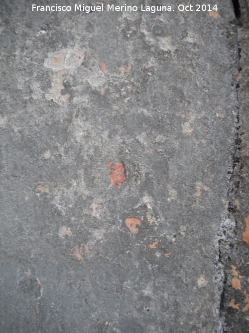Pinturas rupestres de la Piedra Granadina I - Pinturas rupestres de la Piedra Granadina I. Mancha bajo un desconchón