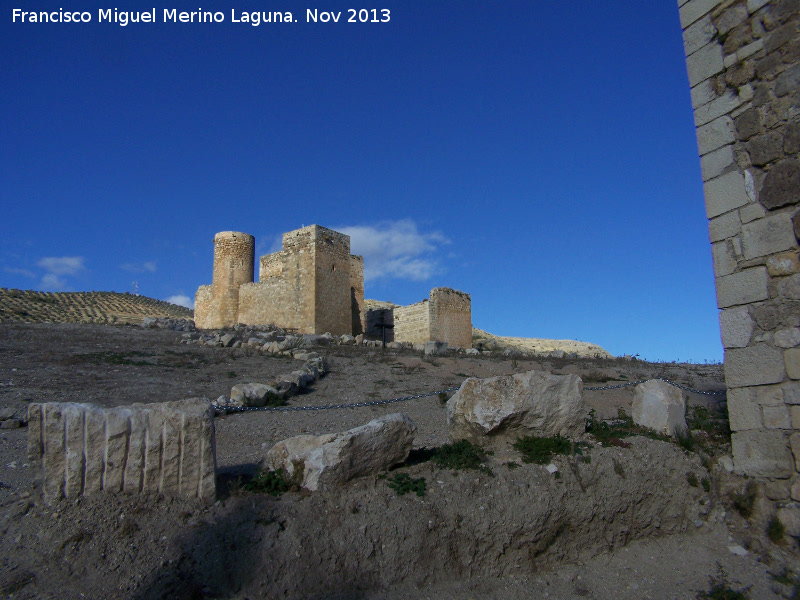 Castillo de La Guardia - Castillo de La Guardia. Alcázar desde la puerta