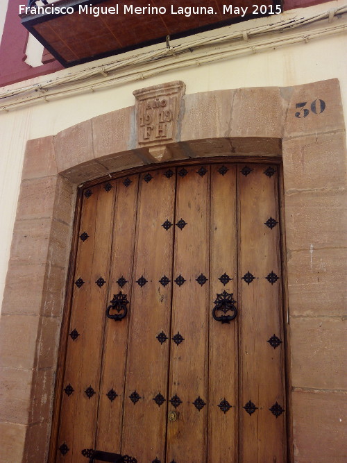 Casa de la Calle Linares nº 30 - Casa de la Calle Linares nº 30. Portada