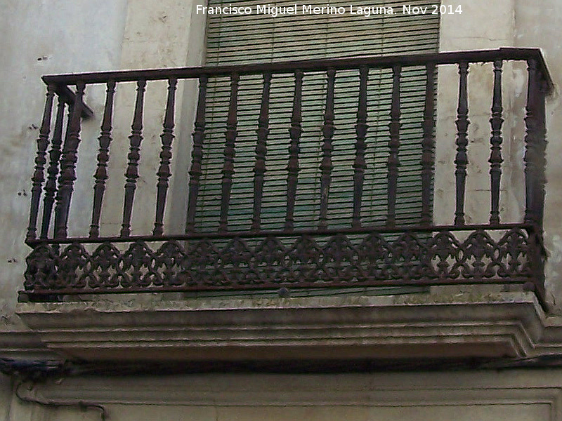 Casa de la Calle La Feria nº 70 - Casa de la Calle La Feria nº 70. Balcón