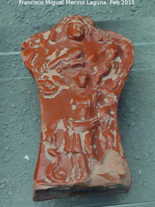 Cástulo - Cástulo. Asa de cazo de terra sigillata. Museo Arqueológico de Linares