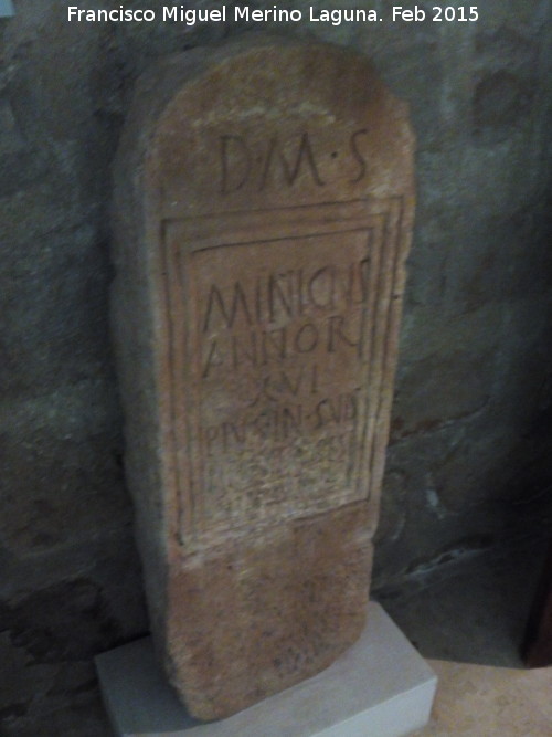 Cástulo - Cástulo. Estela funeraria siglo I-II. Museo Arqueológico de Linares