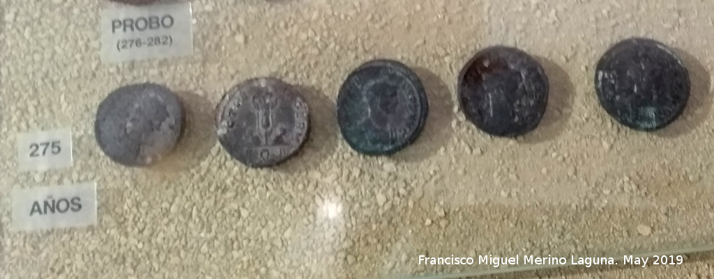 Cástulo - Cástulo. Ases de Probo (276-282) Museo Arqueológico de Linares