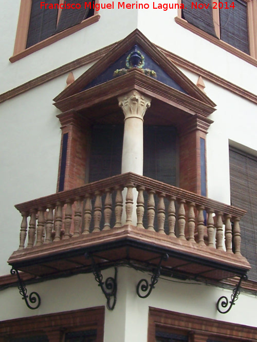 Casa de la Calle del Río nº 54 - Casa de la Calle del Río nº 54. Balcón esquinero