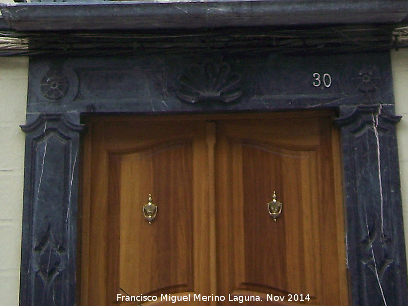 Casa de la Calle del Río nº 30 - Casa de la Calle del Río nº 30. Portada